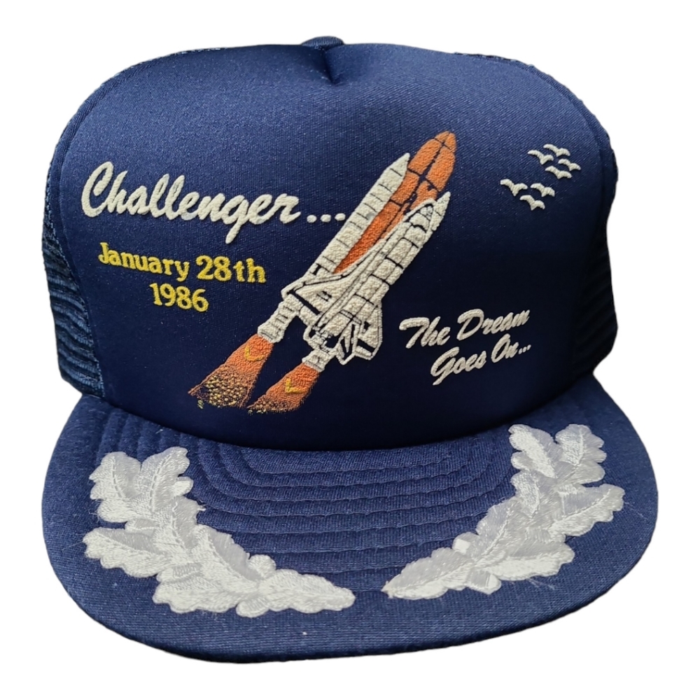 VINTAGE 1986 CHALLENGER MESH TRUCKER SNAPBACK